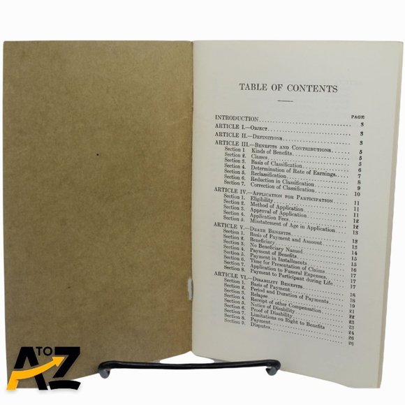 Relief Plan Bethlehem Steel Corp & Subsidiary Companies Booklet 1926 1940 Book - Picture 4 of 12